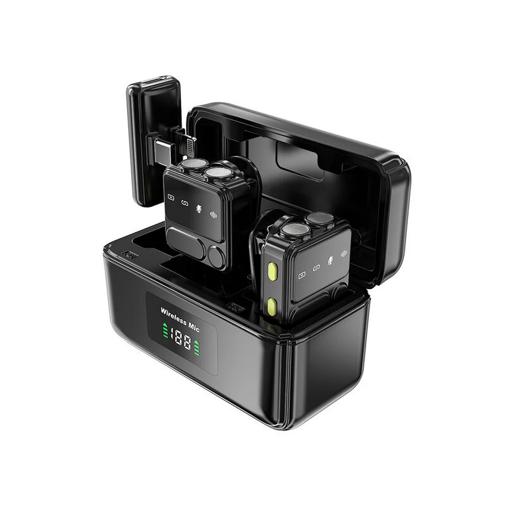 WiWU Bluetooth Lavalier Microphone with Apple and Type C Receiver